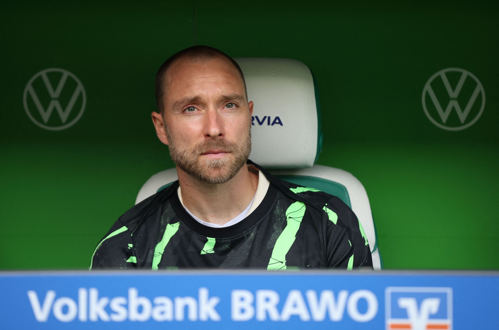 Christian Eriksen i sin nye klub Wolfsburg