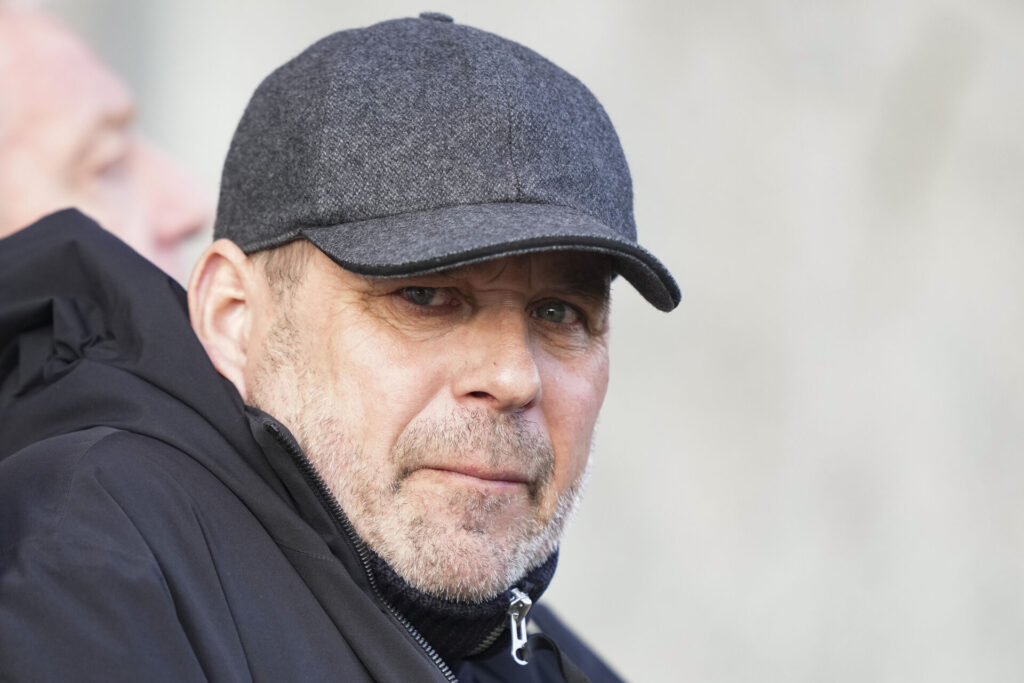 Carsten V. Jensen under en AGF-kamp