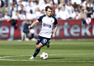 Kristian Arnstad i aktion for AGF.