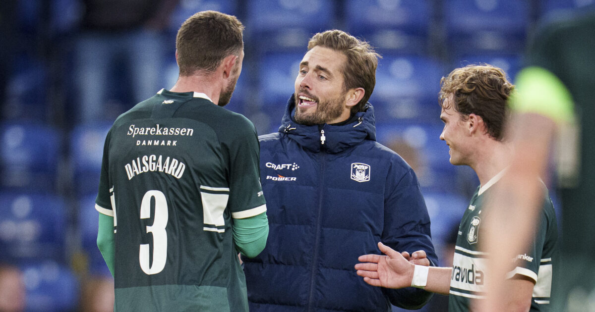 AGF-cheftræner: Vores egen skyld vi ikke står med tre point Foto: Liselotte Sabroe/Ritzau Scanpix