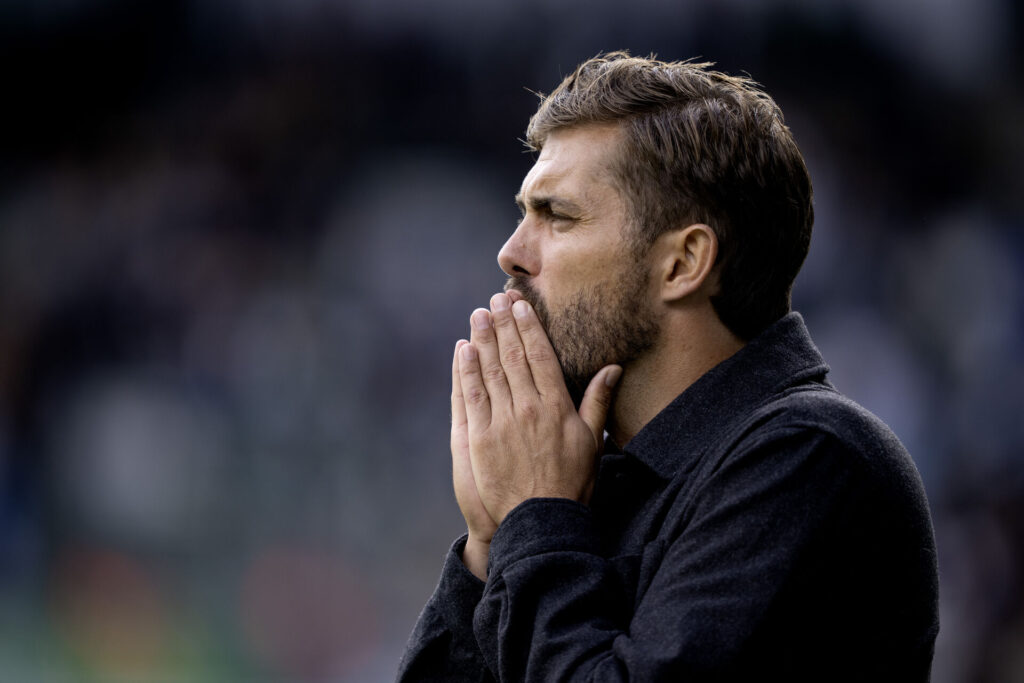 Jakob Poulsen under en af AGF's kampe.