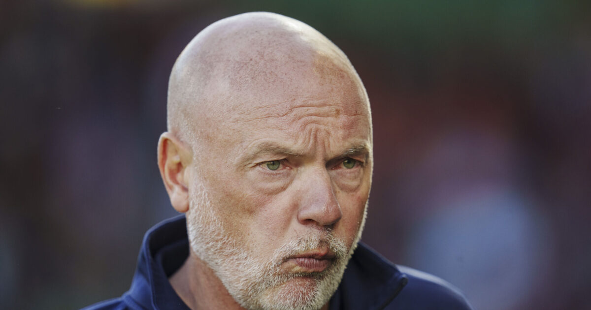 Lige ved at smide 3-0-føring: Uwe Rösler får vild start i Bochum Foto: Liselotte Sabroe/Ritzau Scanpix