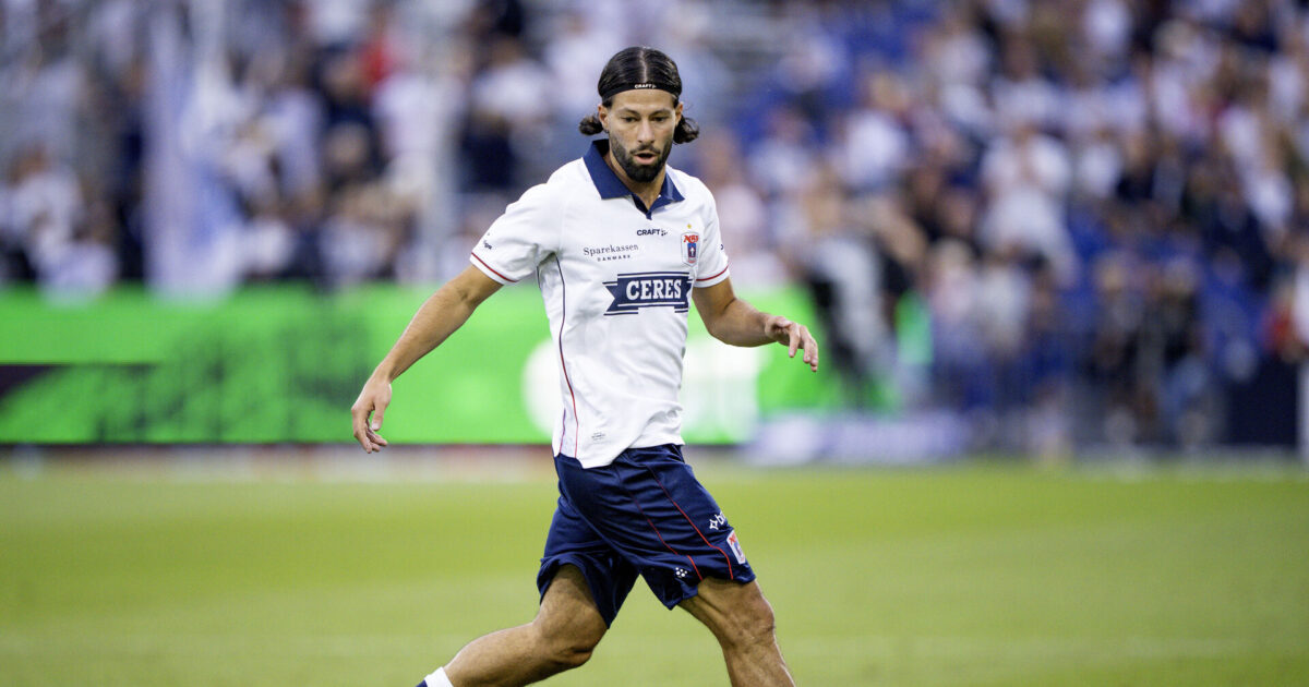 Kæmpe kampe i vente: AGF-spiller kan sparke Irak til VM Foto: Bo Amstrup/Ritzau Scanpix