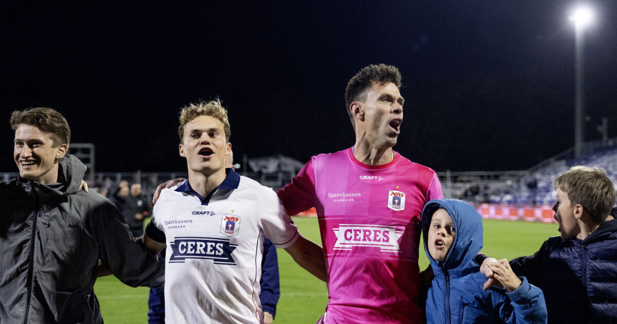 AGF-landsholdsspiller snupper Månedens Spiller i Superligaen Foto: Bo Amstrup/Ritzau Scanpix