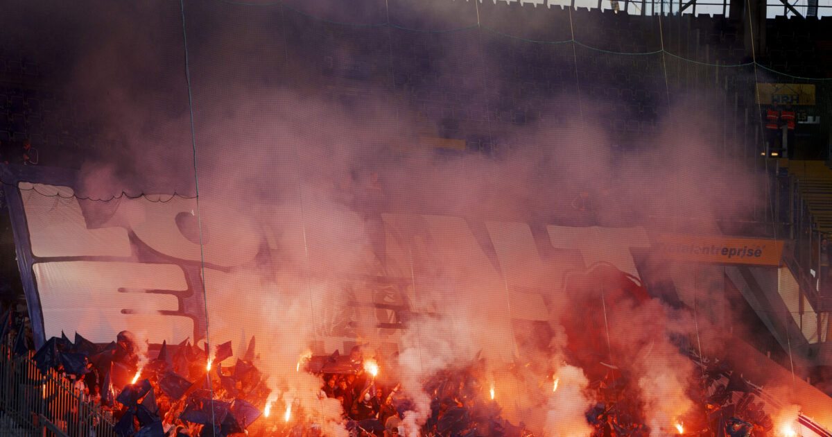 AGF’s afsnit i Brøndby er udsolgt Foto: Liselotte Sabroe/Ritzau Scanpix