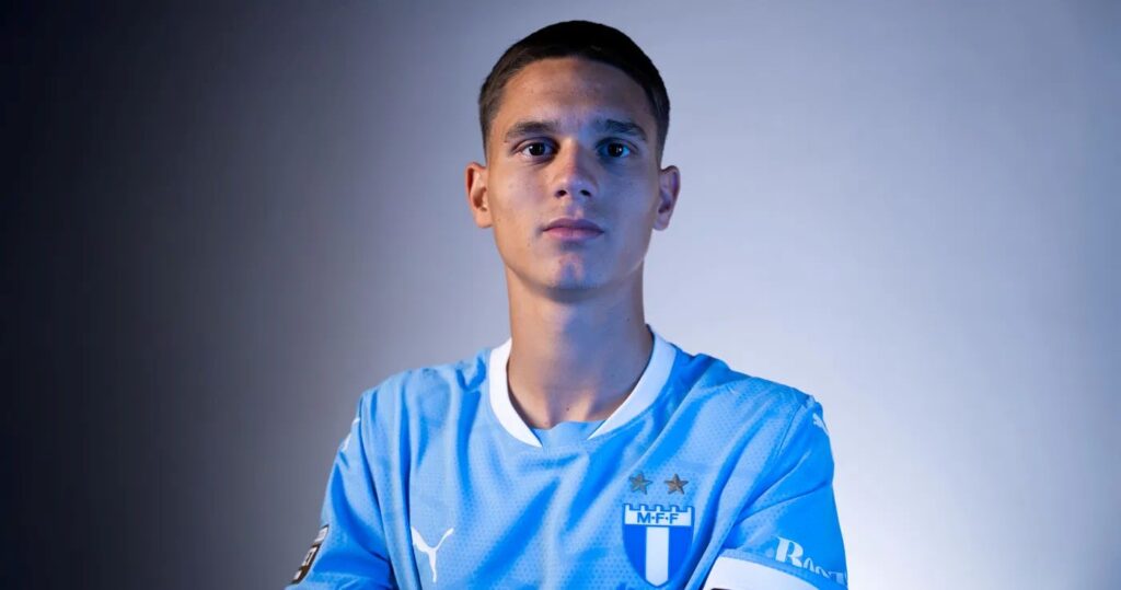 Jovan Milosavljevic præsenteres i Malmö FF.