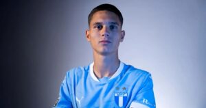 Jovan Milosavljevic præsenteres i Malmö FF.