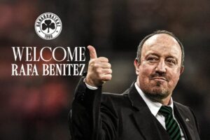 Rafa Benitez bliver præsenteret i Panathinaikos