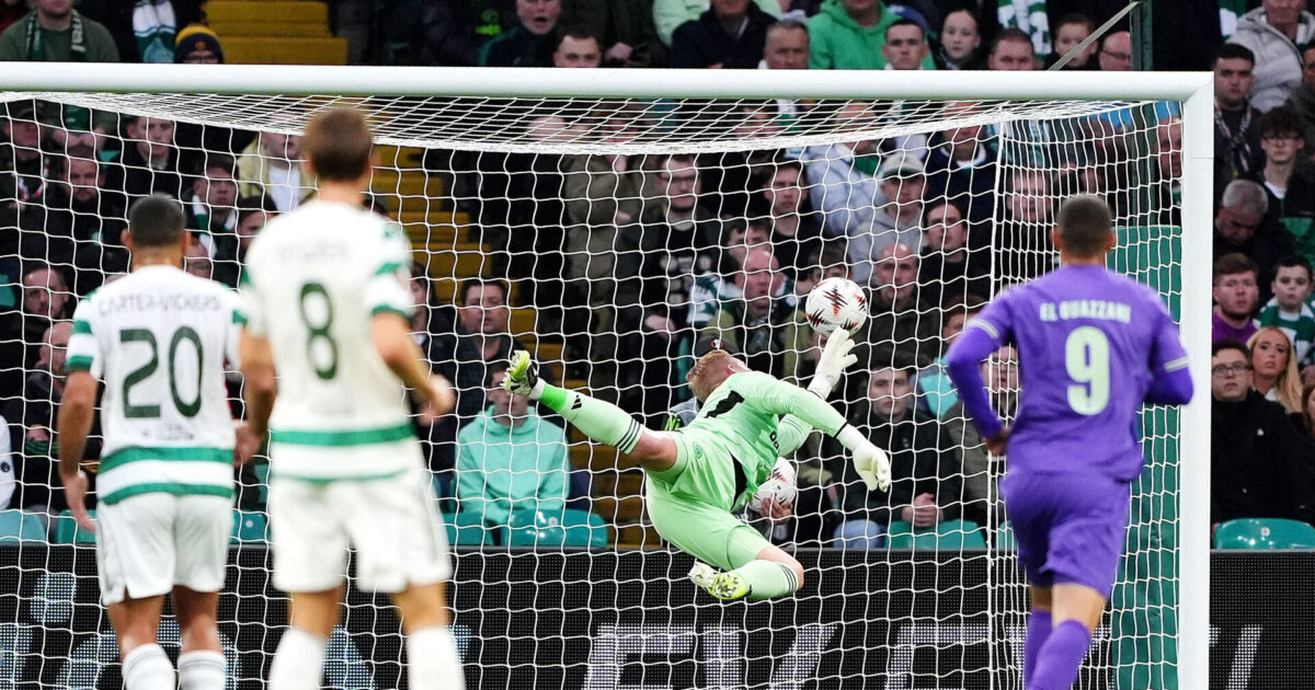 Schmeichel-drop koster Celtic dyrt i Europa League Foto: Andrew Milligan/AP/Ritzau Scanpix