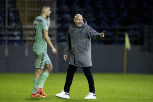 Brian Riemer efter Danmarks 0-6-sejr mod Belarus.