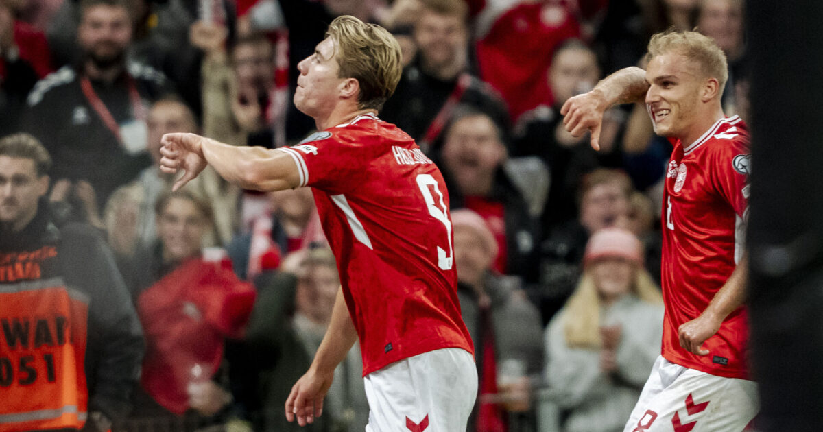 Højlund medgiver: Er måske lidt ubekymret i øjeblikket Foto: Mads Claus Rasmussen/Ritzau Scanpix