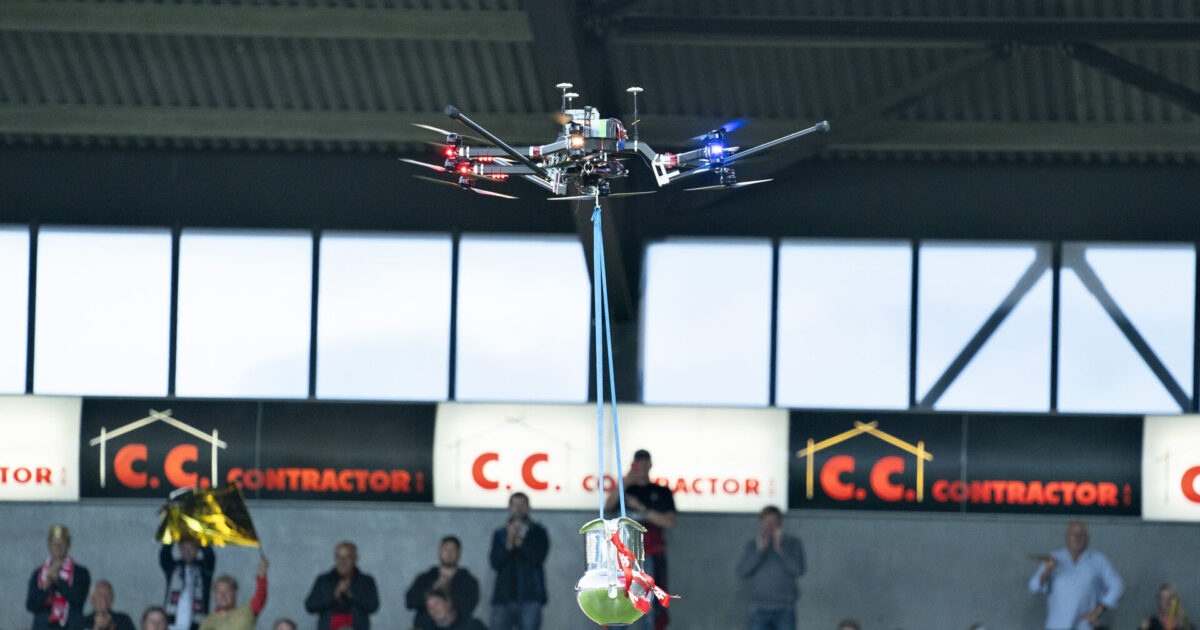 Droneforbud rammer Brøndby og FC  Midtjylland Foto: Henning Bagger/Ritzau Scanpix