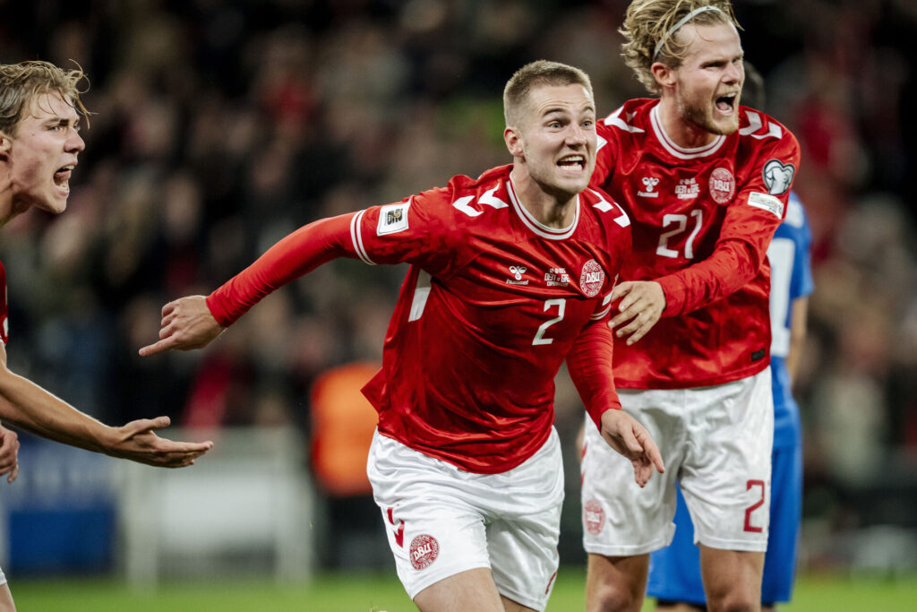 Joachim Andersens første mål for landsholdet - mod Grækenland