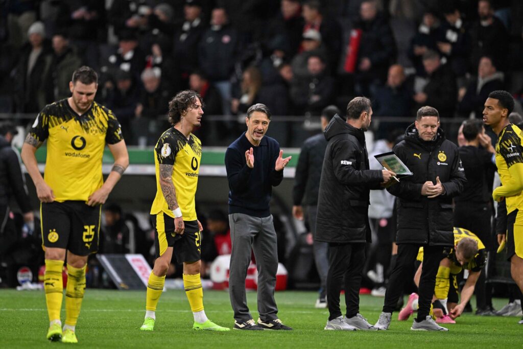 Niko Kovac og Dortmund-spillerne.