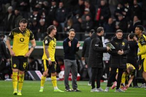 Niko Kovac og Dortmund-spillerne.
