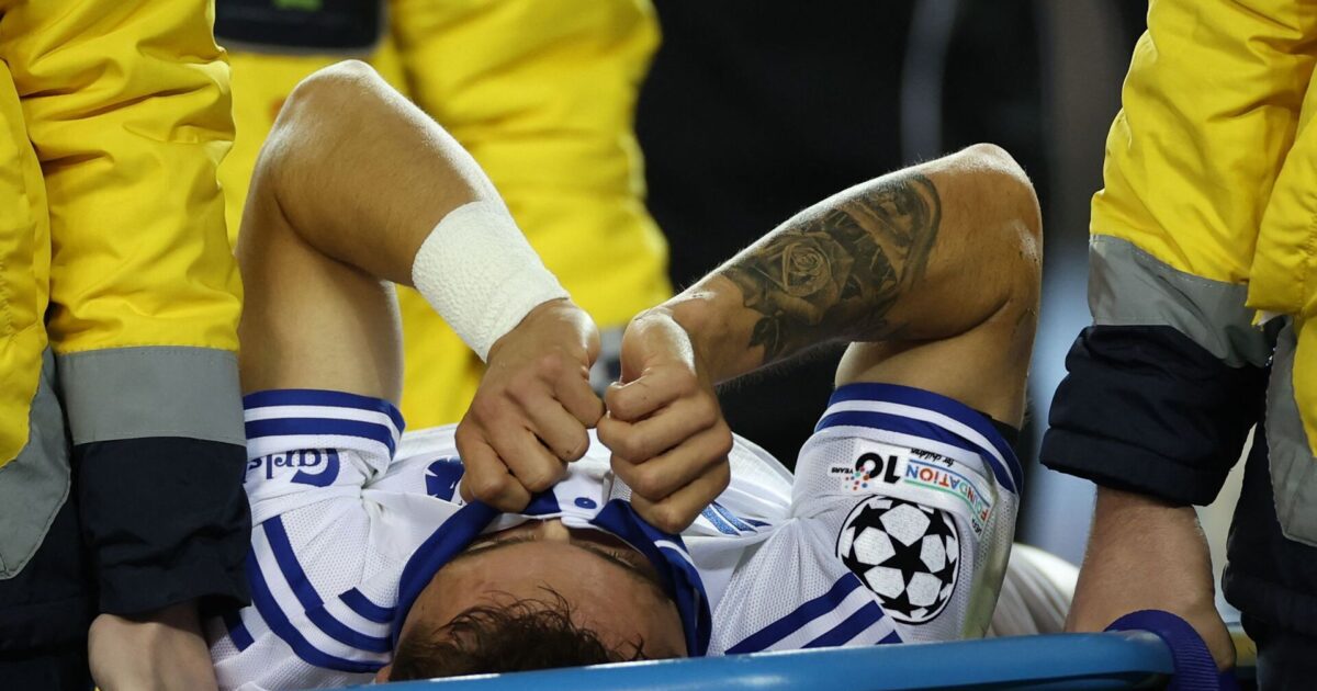 FCK bekræfter: Huescas ramt af skrækskade Foto: Giorgi Arjevanidze/AFP/Ritzau Scanpix