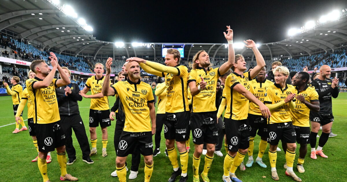 Sensationen er en realitet: Mjällby er svenske mestre for første gang Foto: Bjorn L Rosvall/TT/Ritzau Scanpix