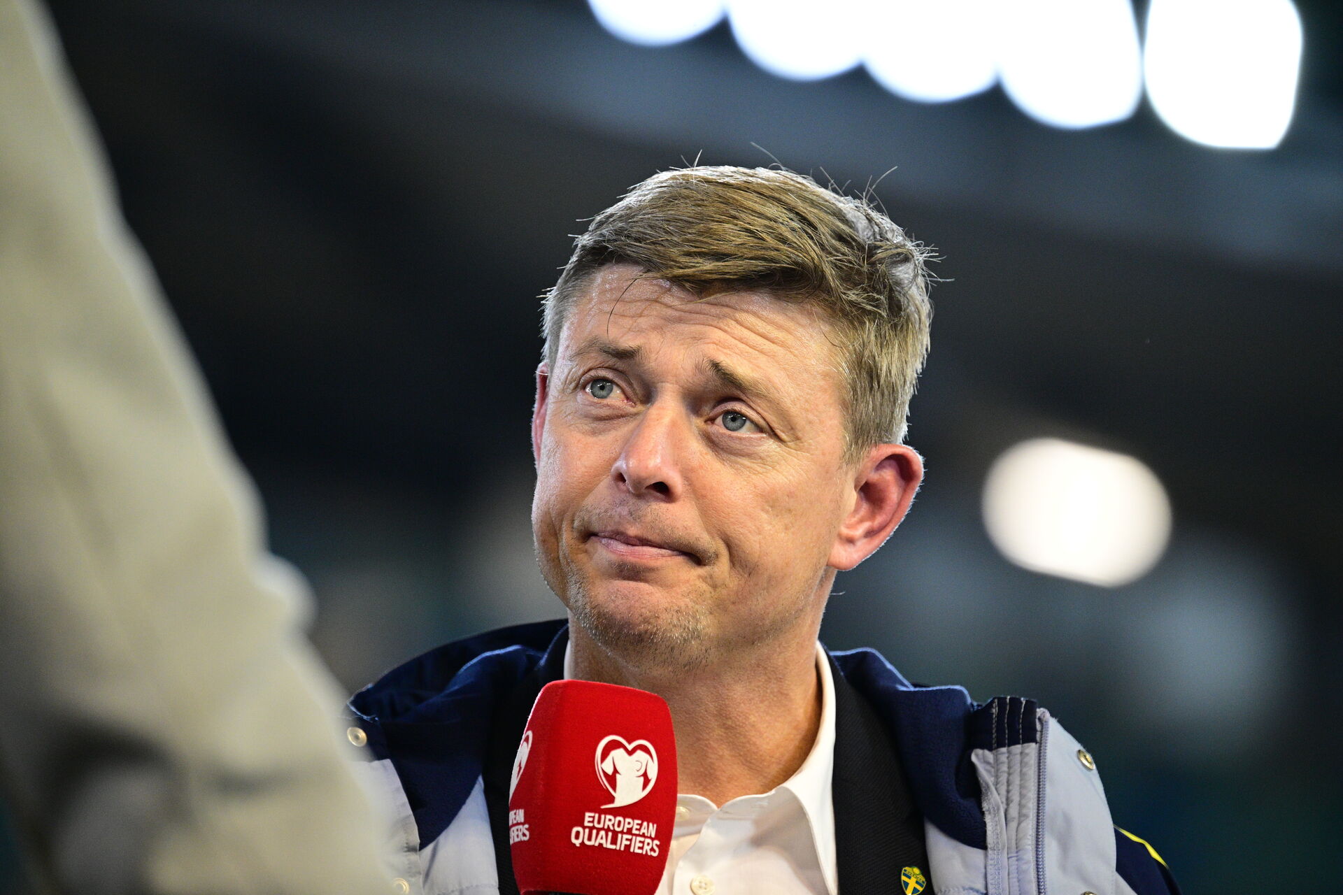 Jon Dahl Tomasson afgiver interview.