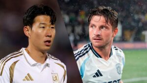 Heung Min Son og Anders Dreyer i billedet sammen.