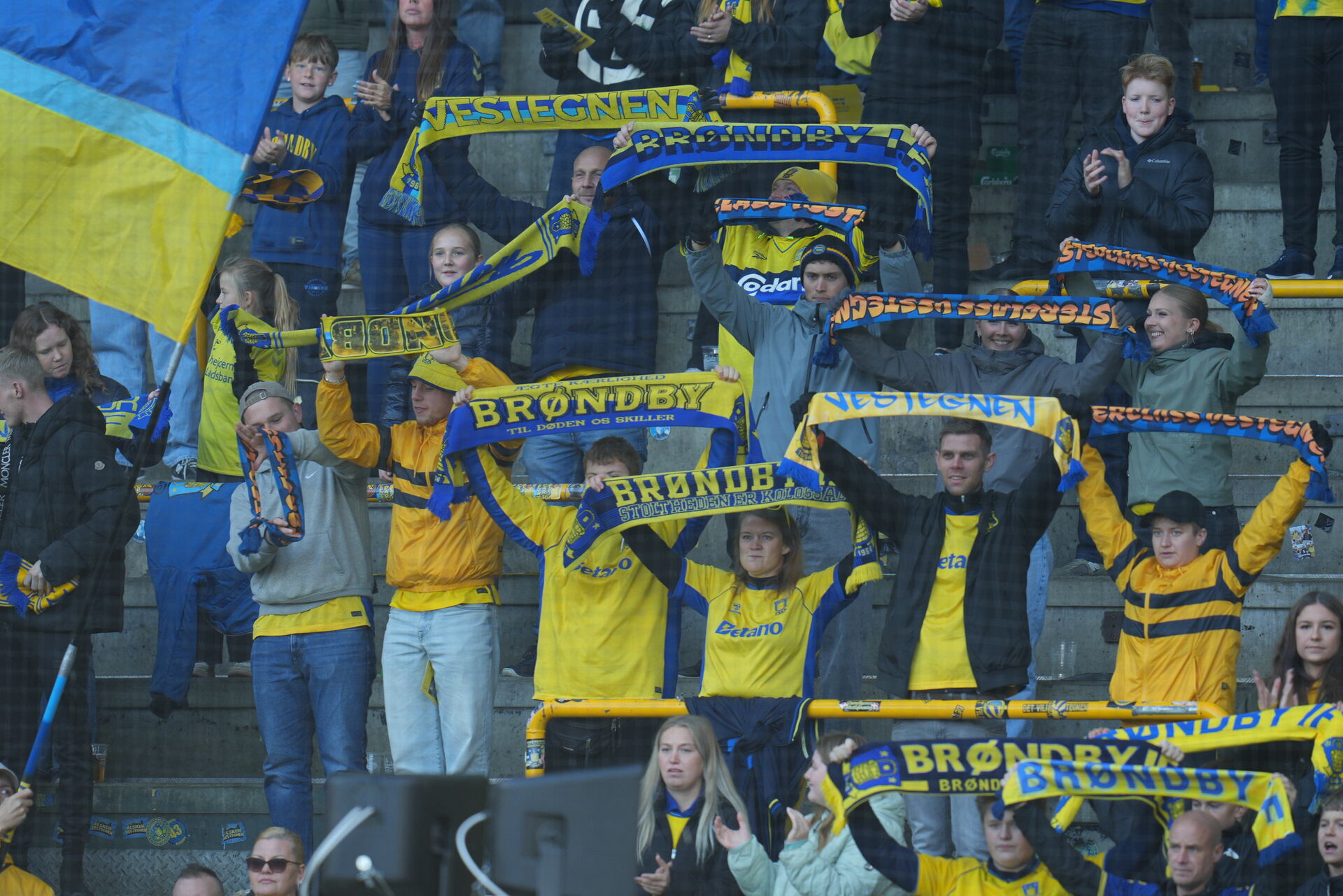 Brøndby IF's fans på lægterne.