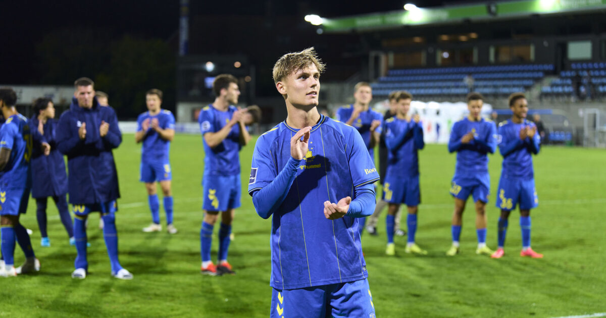 Brøndby i tæt kontakt med Lukas Larsen Foto: Lars R/ Brøndby IF