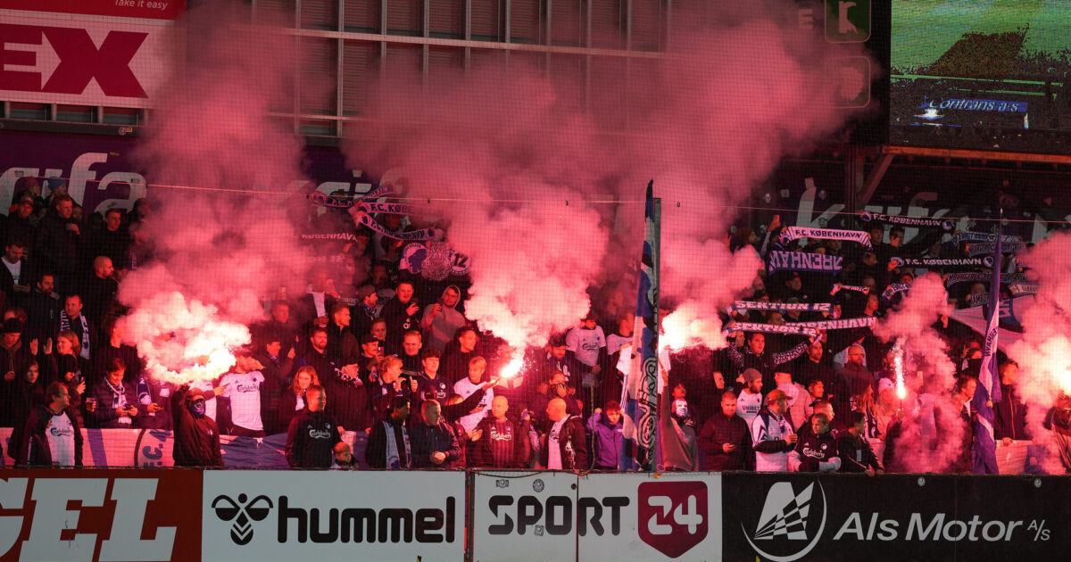 Ny bøde: FCK skal igen punge ud for pyroteknik Foto: Frank Cilius/Ritzau Scanpix