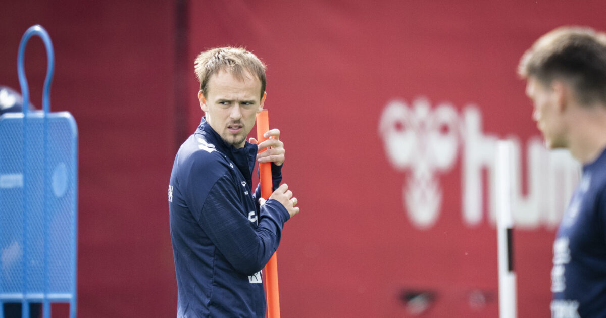 Damsgaard har igen selvtillid: Fedt at spille uden bekymringer Foto: Sebastian Elias Uth/Ritzau Scanpix