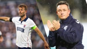 Patrick Mortensen og Thomas Nørgaard i samme billede.