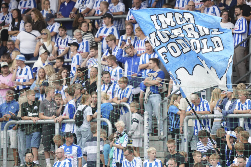 OB's fans til en hjemmekamp mod FC Nordsjælland.