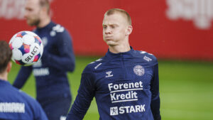 Oliver Christensen på landsholdet