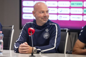 Brian Riemer for det danske landshold. VM-kval: