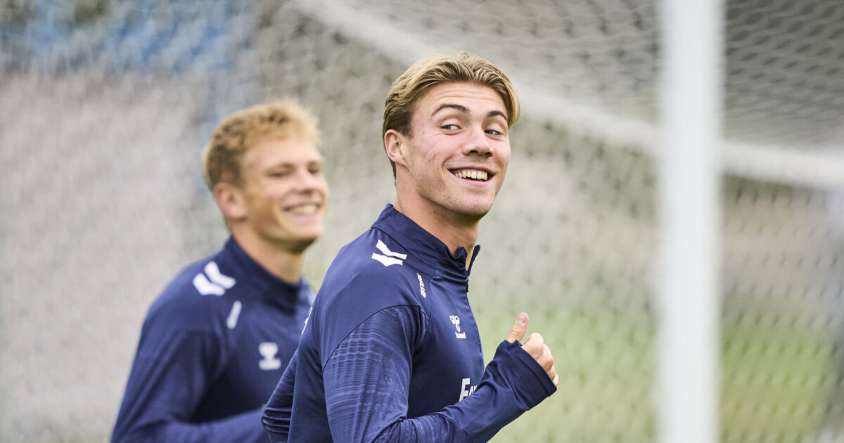 Landstræner glad for at se Højlunds hårde arbejde betale sig Foto: Thomas Traasdahl/Ritzau Scanpix