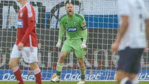 Nicola Larsen er utilfreds i kampen mod AGF