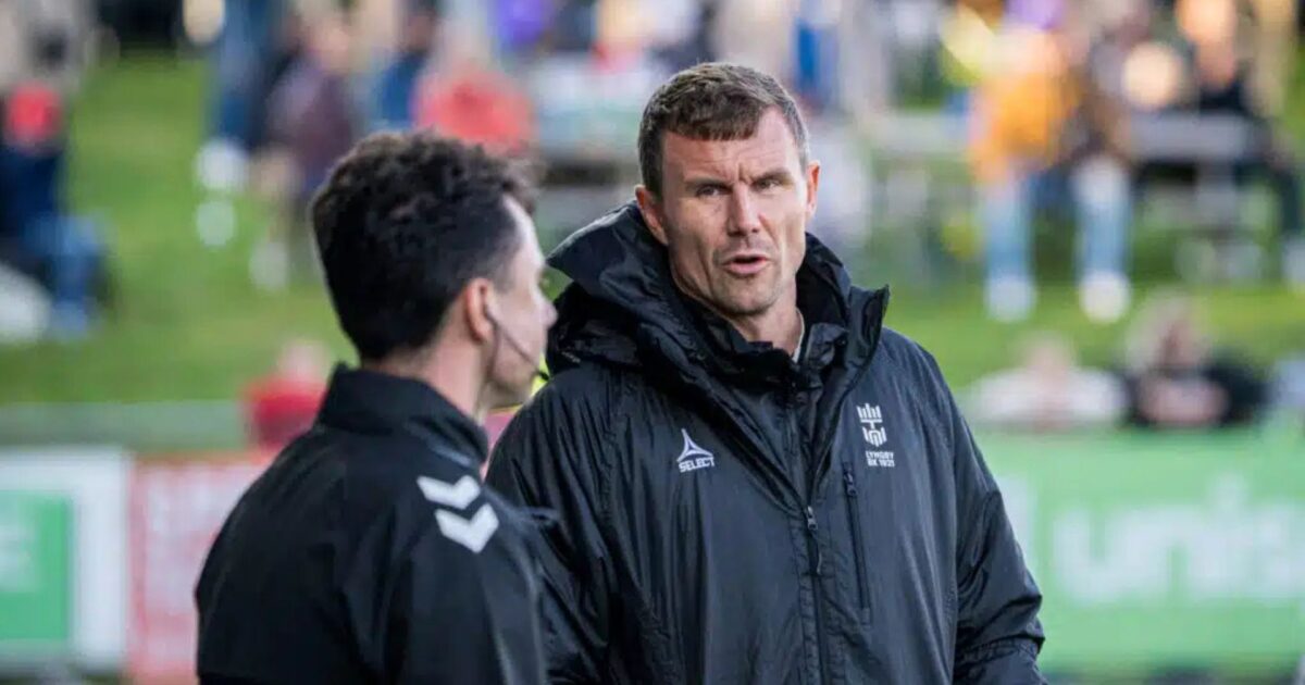 Bjelland og trænerteamet bliver i Lyngby uanset hvad Foto: Lyngby Boldklub