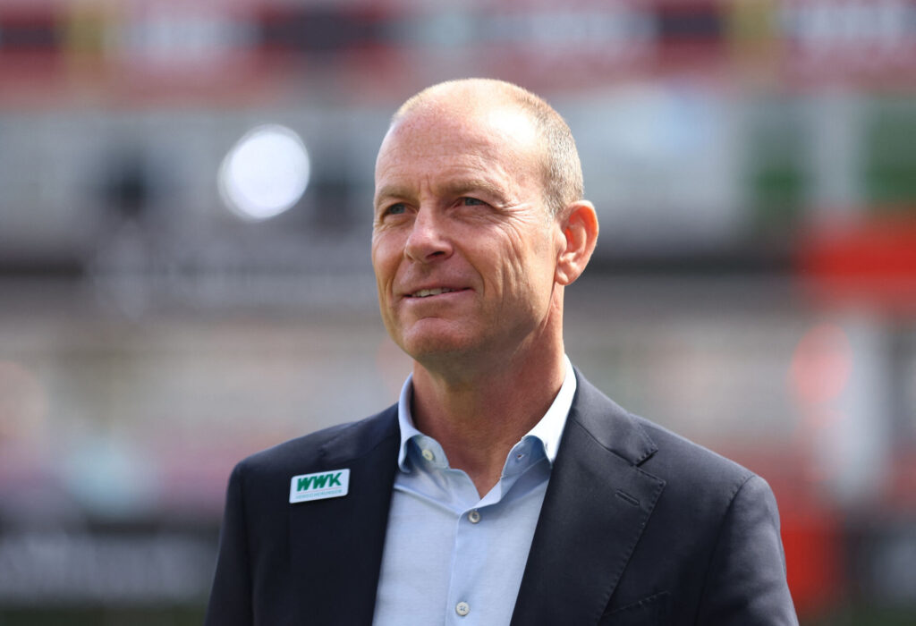 Jess Thorup efter en kamp i spidsen for Augsburg.