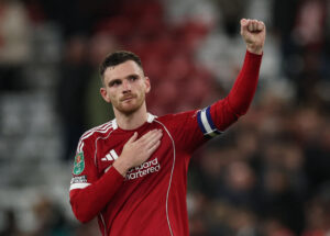 Andy Robertson i kamp for Liverpool