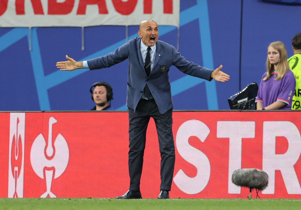 Luciano Spalletti på sidelinjen for det italienske landshold.