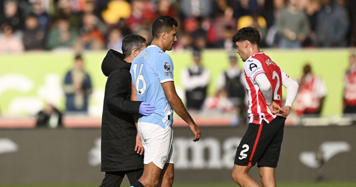 Rodri giver opløftende melding efter nye skadesproblemer Foto: Ritzau Scanpix/REUTERS