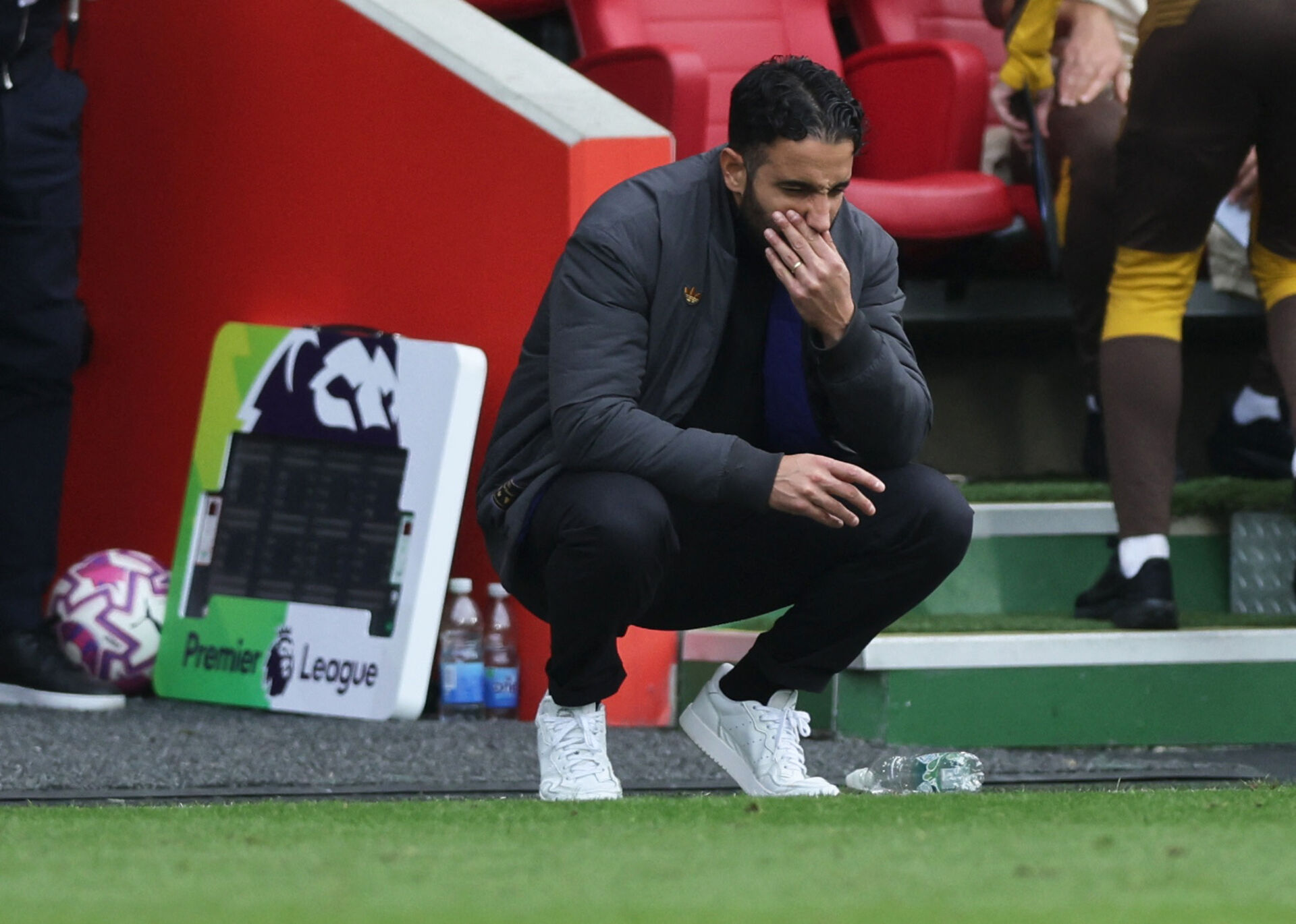 Ruben Amorim på sidelinjen under en Manchester United-kamp