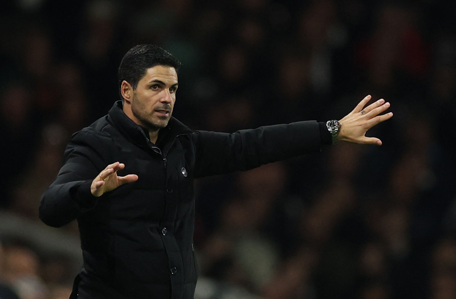 Mikel Arteta laver fagter.