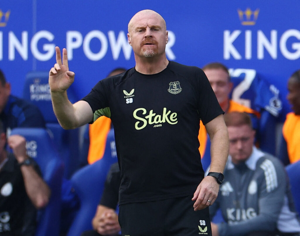 Sean Dyche på sidelinjen for Everton.