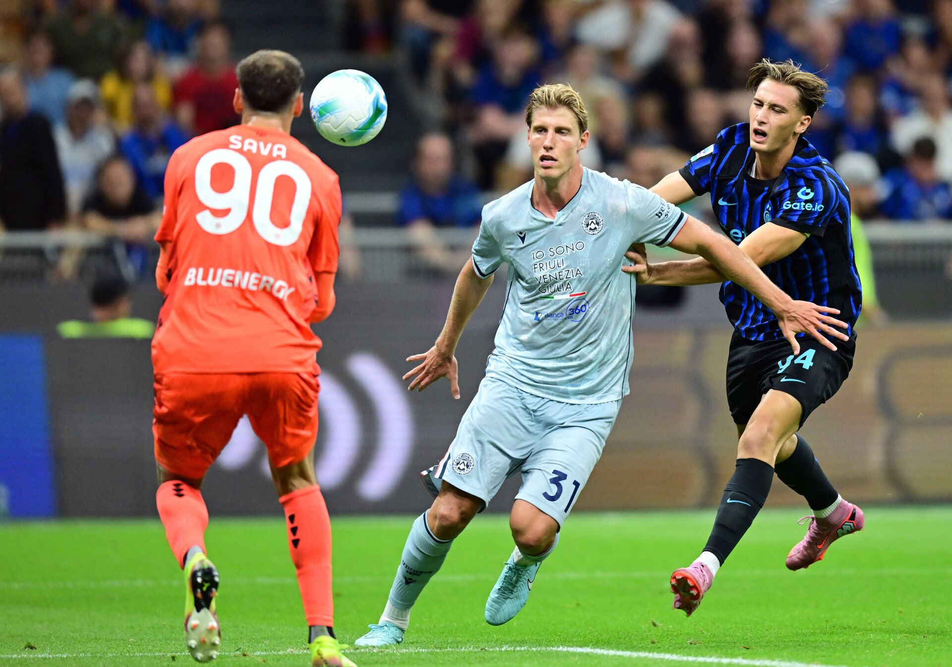 Thomas Kristensen i aktion for Udinese mod Inter.