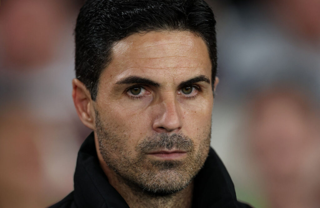 Mikel Arteta under en Arsenal-kamp