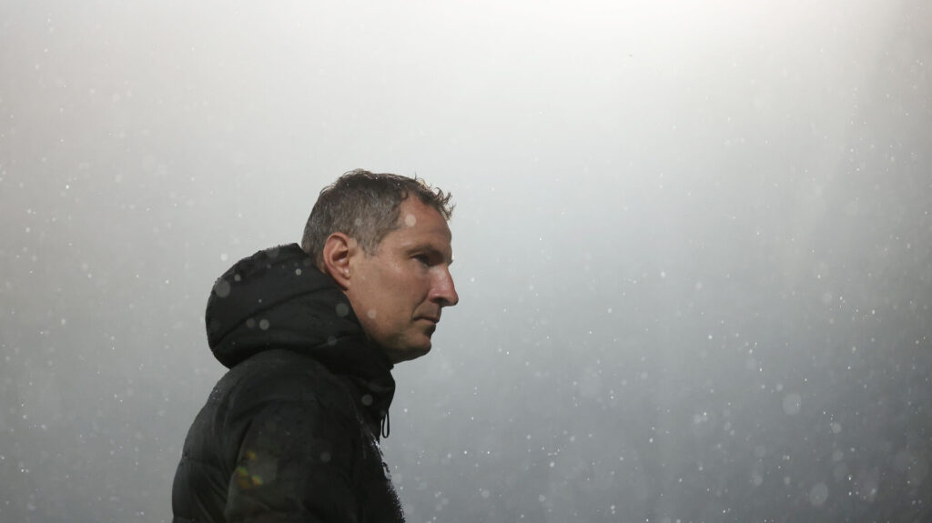 Brian Priske i regnvejr