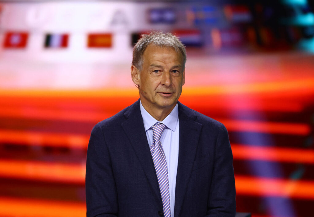 Jürgen Klinsmann ved Europa League lodtrækning