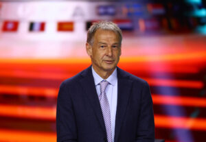 Jürgen Klinsmann ved Europa League lodtrækning