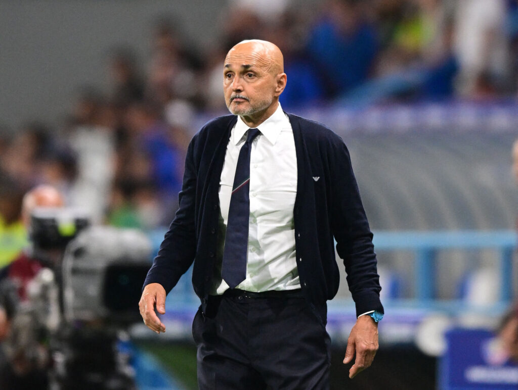 Luciano Spalletti på sidelinjen til en italiensk landskamp.