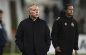 Steve Cooper for Brøndby IF. Superliga: FC Fredericia - Brøndby IF