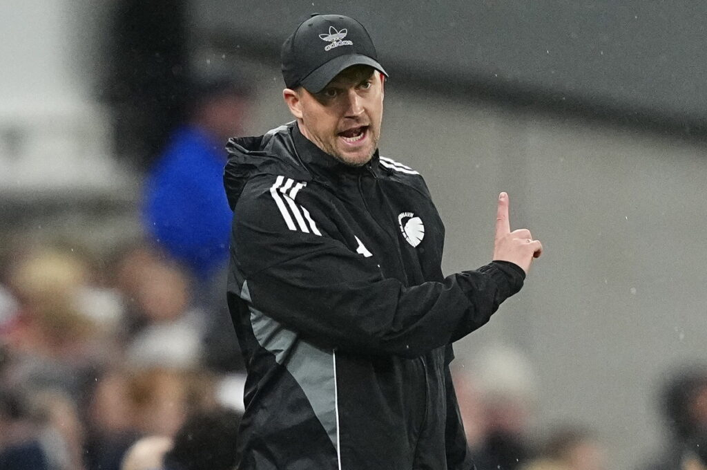 Jacob Neestrup i Parken. Superligakampen mellem FC København og FC Midtjylland i Parken i København søndag den 5. oktober 2025.