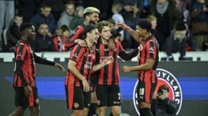 FC Midtjylland-spillerne jubler